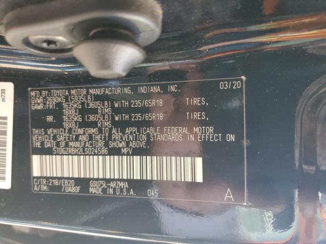 5TDGZRBH2LS024586 Toyota 2gr-fks