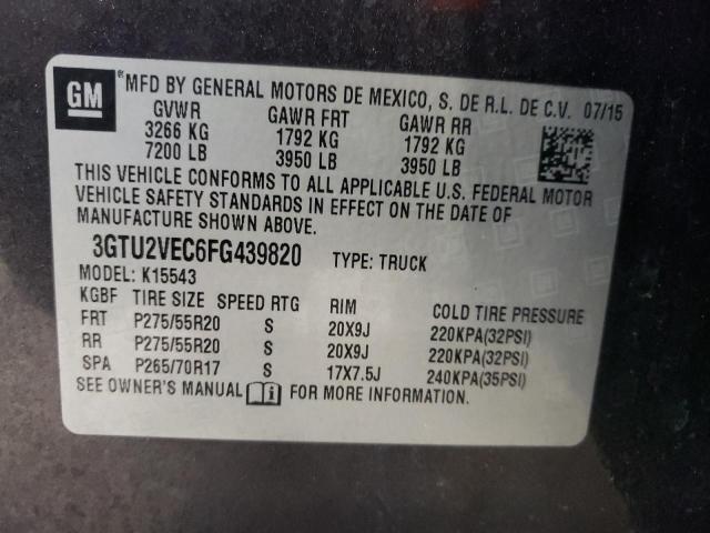 3GTU2VEC6FG439820 GMC SIERRA K15