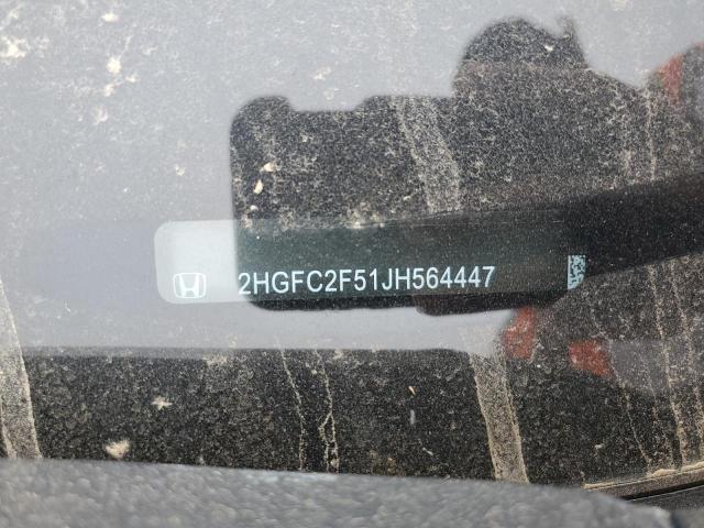 2HGFC2F51JH564447 Honda Civic Lx