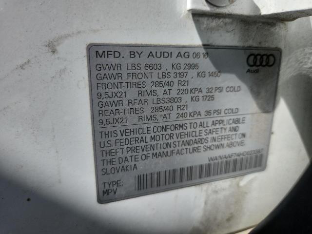 WA1VAAF74HD023387 Audi Q7