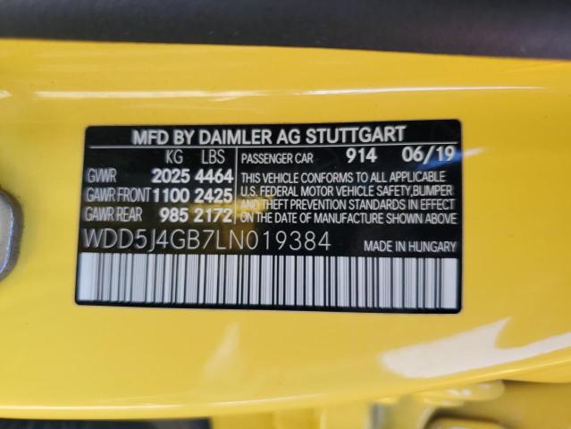 WDD5J4GB7LN019384 Mercedes-Benz m260