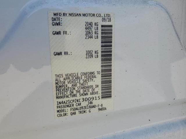 1N4AZ1CP2KC300915 Nissan 2019