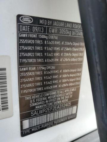 SALWR2EF2EA312405 Land Rover RANGE ROVER SPORT