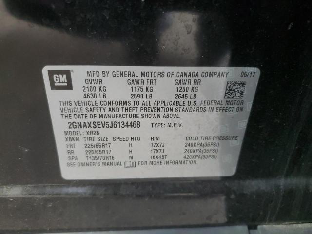 2GNAXSEV5J6134468 Chevrolet EQUINOX LT