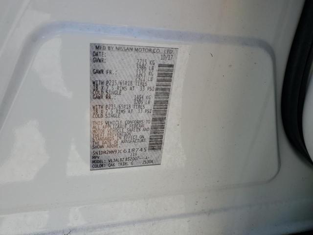 5N1DR2MN9JC618745 Nissan Pathfinder