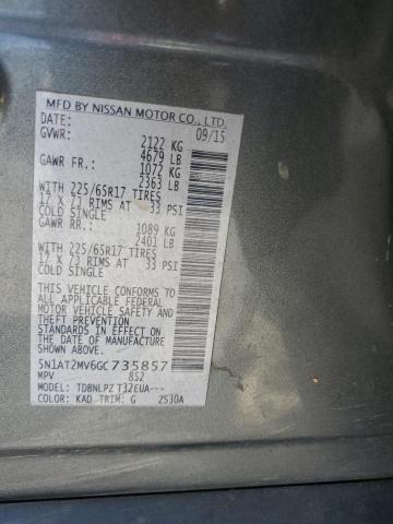 5N1AT2MV6GC735857 Nissan 2016
