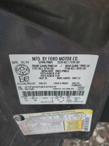 1FTFW1EF2EFA72737 Ford F150 SUPER