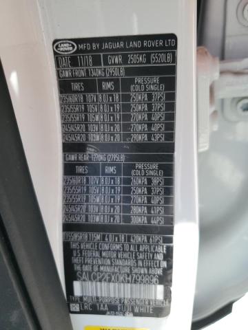 SALCP2FX0KH799896 Land Rover aj20p