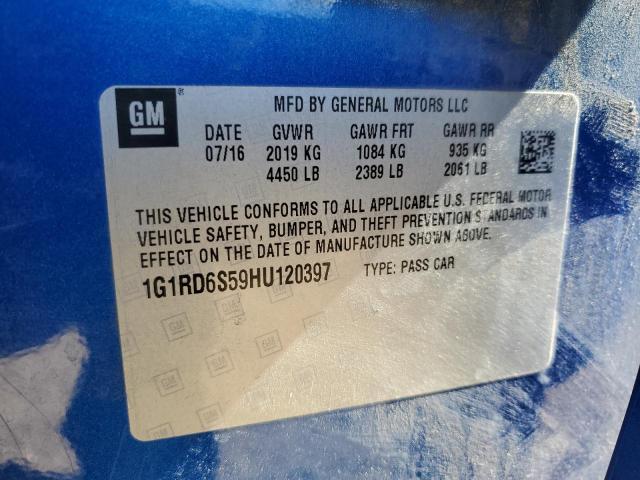 1G1RD6S59HU120397 Chevrolet Volt Premi