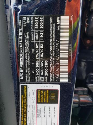 4JGED6EB6KA137492 Mercedes-Benz GLE COUPE
