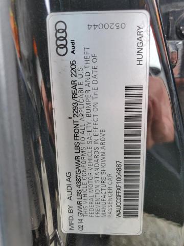 WAUCCGFFXF1004887 Audi 2015