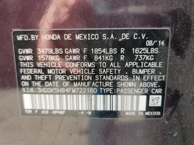 3HGGK5H84FM722160 Honda l15b1