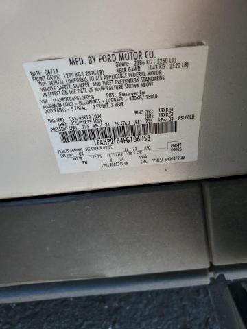 1FAHP2F84FG106058 Ford TAURUS LIM