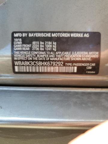 WBA8K3C58HK679292 BMW 330 XI