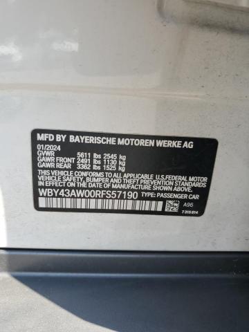 WBY43AW00RFS57190 BMW 2024