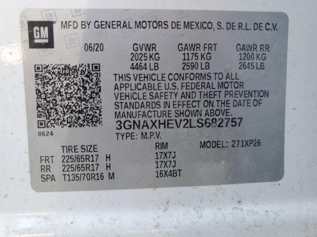 3GNAXHEV2LS682757 Chevrolet EQUINOX LS