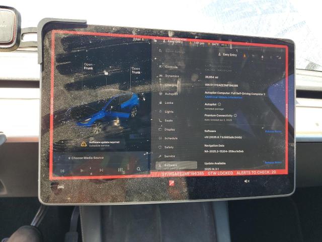 5YJYGAEE3MF196385 Tesla Model Y