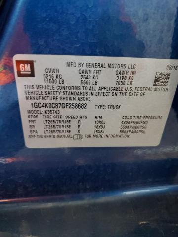 1GC4K0C87GF258682 Chevrolet lml - pti, duramax