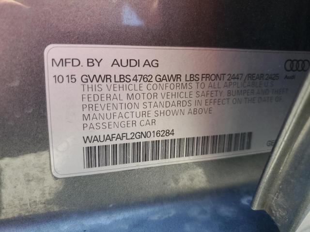WAUAFAFL2GN016284 Audi A4 PREMIUM