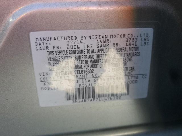 3N1AB7AP7EL676302 Nissan Sentra