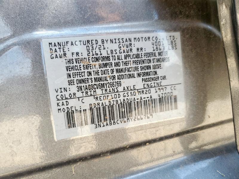 3N1AB8CV6MY266769 Nissan SENTRA SV