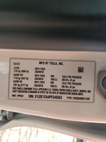 5YJ3E1EA4PF545653 Tesla 2023