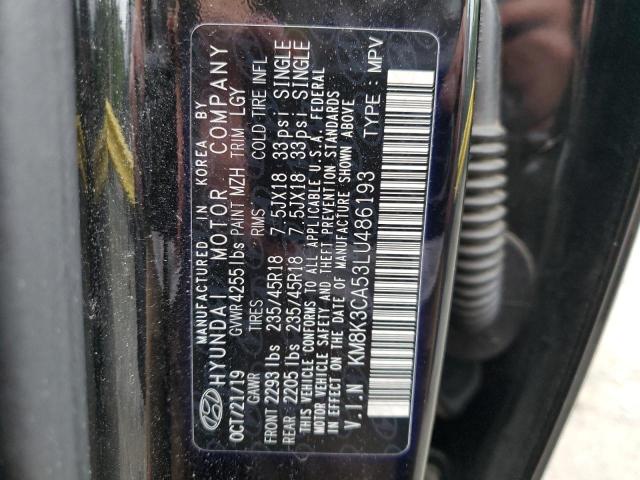 KM8K3CA53LU486193 Hyundai KONA LIMIT
