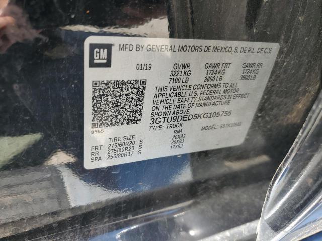 3GTU9DED5KG105755 GMC l84 - di, dfm, alum, gen 5, var 2