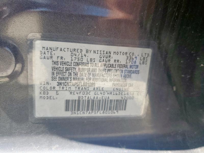 3N1CN7AP5FL801069 Nissan 2015
