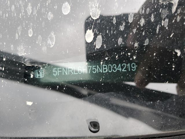 5FNRL6H75NB034219 Honda ODYSSEY EX