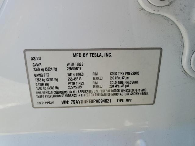 7SAYGDEE8PA094621 Tesla 2023