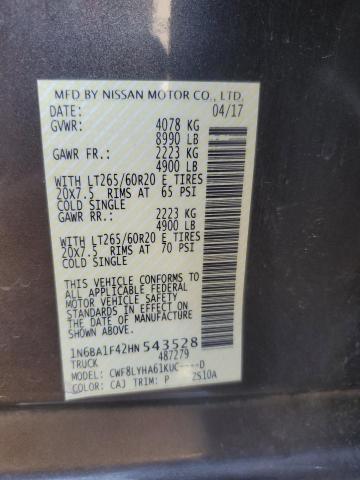 1N6BA1F42HN543528 Nissan Titan
