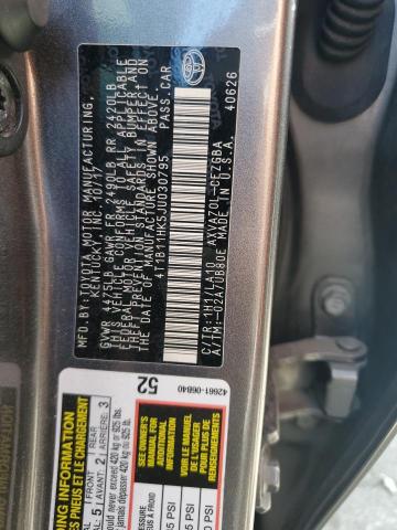 4T1B11HK5JU030795 Toyota CAMRY L