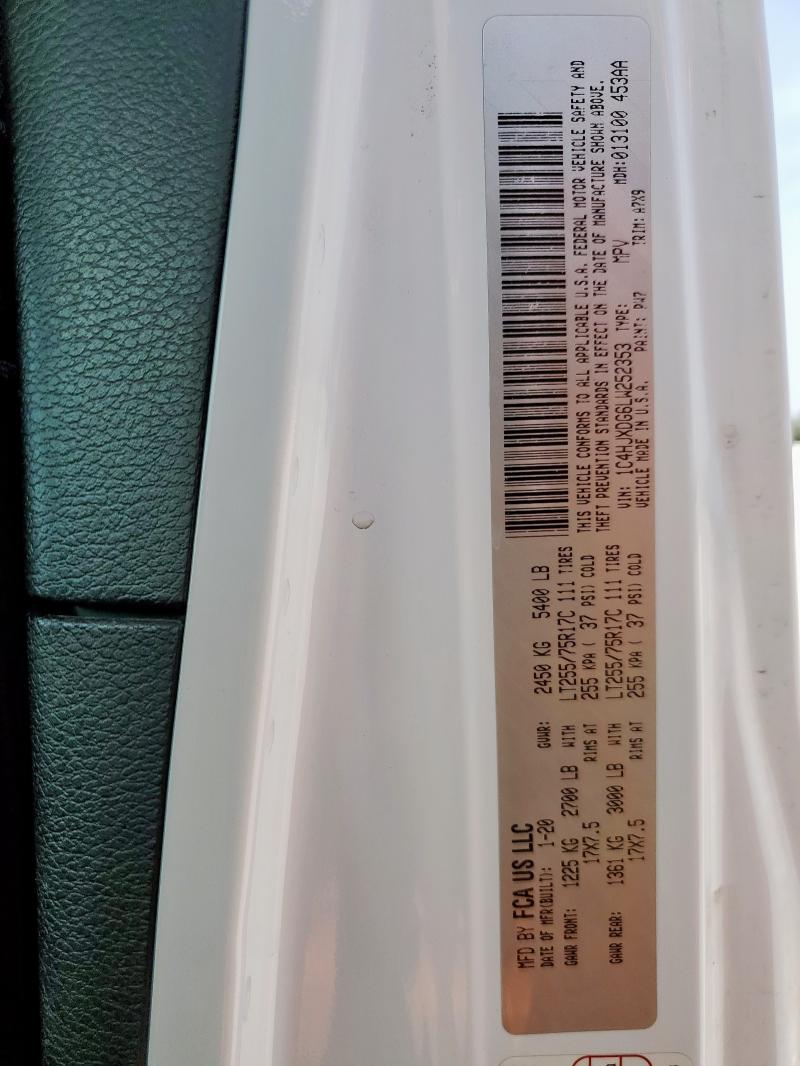 1C4HJXDG6LW252353 Jeep WRANGLER U