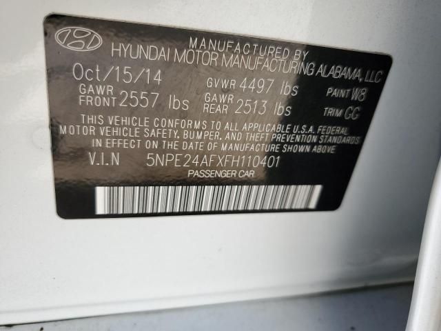 5NPE24AFXFH110401 Hyundai dohc gdi theta-ii
