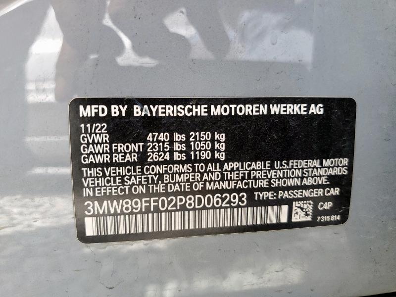 3MW89FF02P8D06293 BMW 330XI