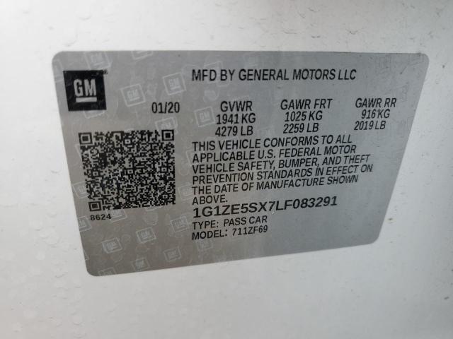 1G1ZE5SX7LF083291 Chevrolet ltg - spark ignited direct injection, variable valve timing, alum dohc, dcvcp turbo, e0-e100, alum