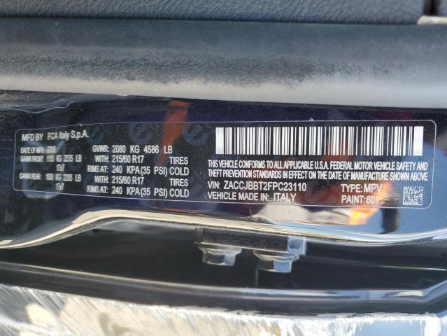 ZACCJBBT2FPC23110 Jeep 2015