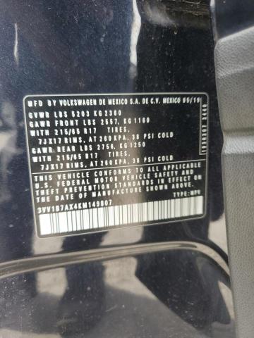 3VV1B7AX4KM149807 Volkswagen 2019