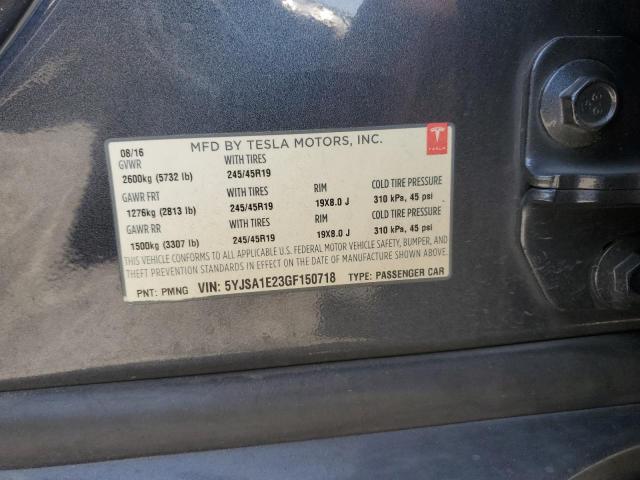 5YJSA1E23GF150718 Tesla 3 phase a/c induction (dual motor)