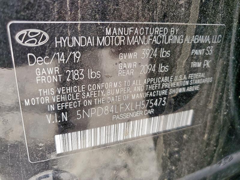 5NPD84LFXLH575473 Hyundai ELANTRA SE
