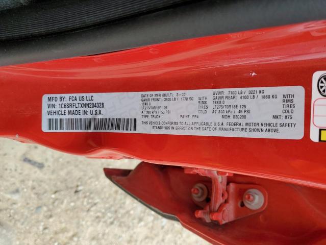 1C6SRFLTXNN204328 RAM 1500 Rebel