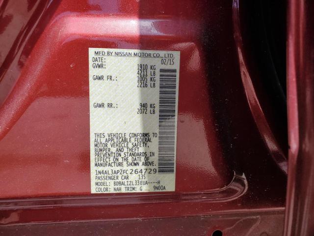 1N4AL3AP2FC264729 Nissan ALTIMA 2.5