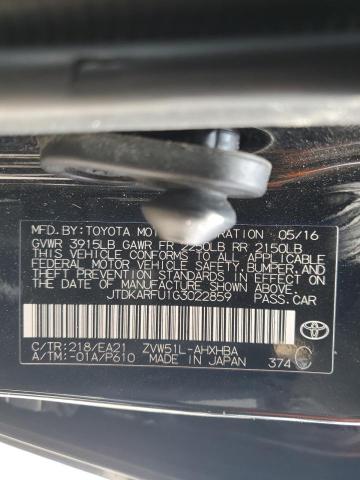 JTDKARFU1G3022859 Toyota 2zr-fxe,1nm