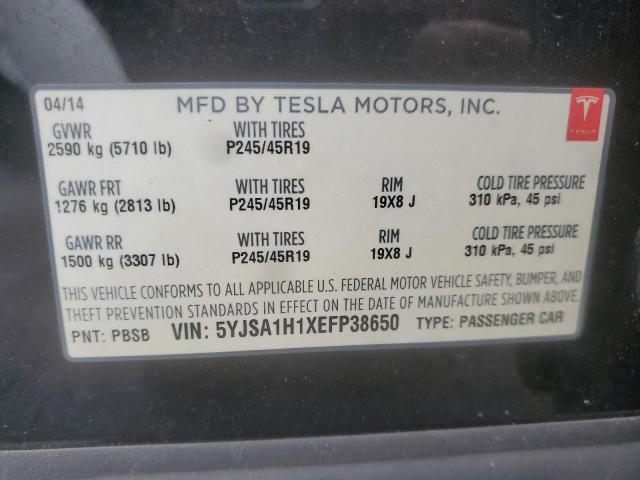 5YJSA1H1XEFP38650 Tesla MODEL S