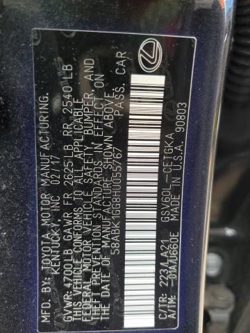 58ABK1GG8HU055767 Lexus ES 350