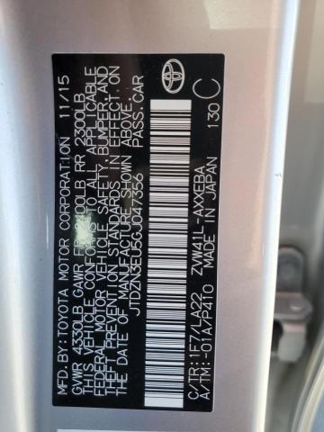 JTDZN3EU5GJ047356 Toyota 2zr-fxe, 5jm