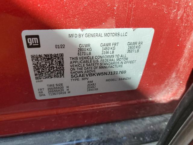 5GAEVBKW5NJ131769 Buick ENCLAVE PR