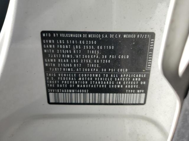 3VV1B7AX8MM146962 Volkswagen 2021
