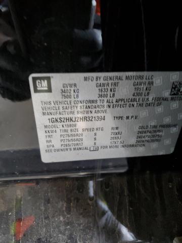 1GKS2HKJ2HR321394 GMC l86 - sidi: spark ignited direct injection, vvt: variable valve timing, afm, e85max, alum